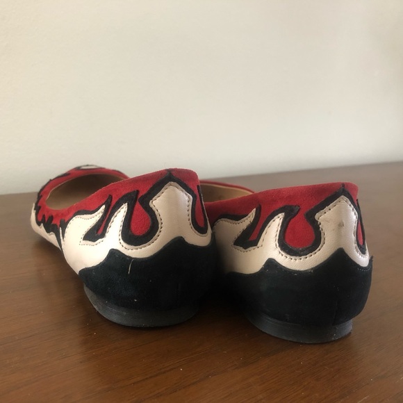 Zara Western Cowboy Embroidered Flats Pointed Toe - Picture 3 of 3